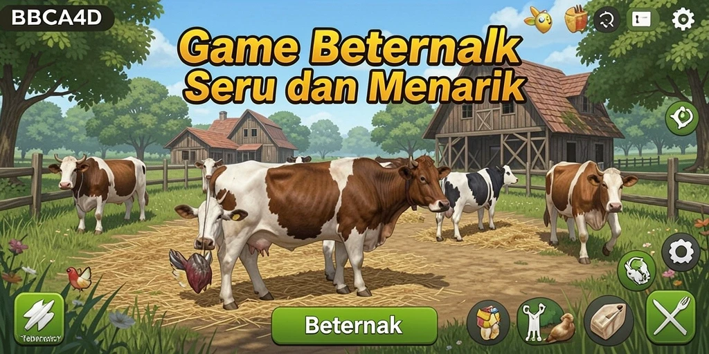 Tampilan antarmuka <strong>BBCA4D</strong> yang menarik untuk game Beternak.