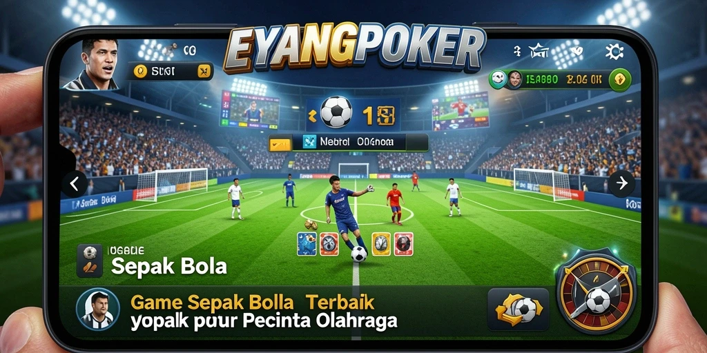 Antarmuka pengguna menarik di game Sepak Bola EYANGPOKER.
