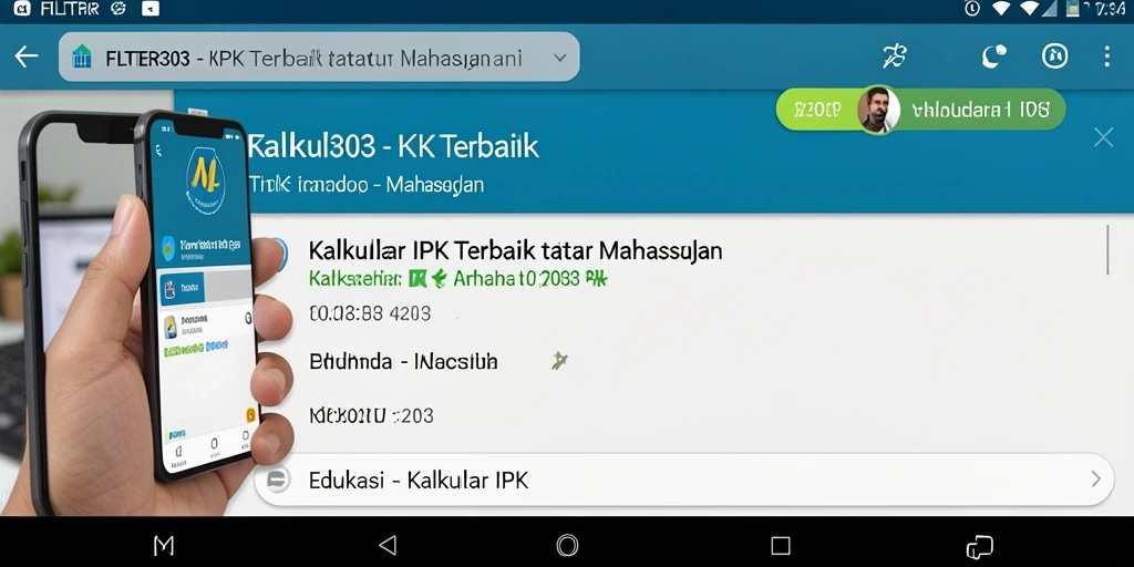 Tampilan antarmuka FILTER303 yang simpel dan informatif.