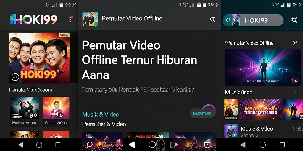 Antarmuka HOKI99 yang sederhana untuk pemutaran video offline.