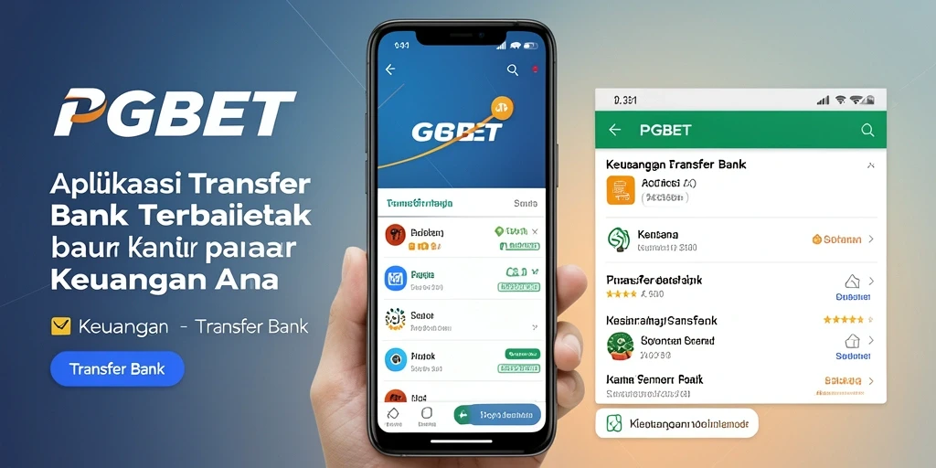 Antarmuka PGBET yang intuitif untuk transfer bank yang aman.