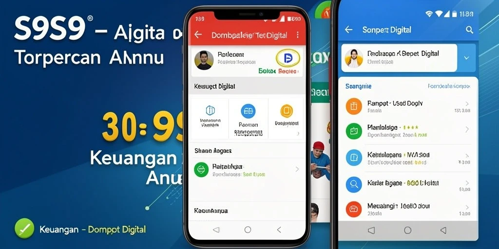 Antarmuka user-friendly S9S9 untuk Dompet Digital.