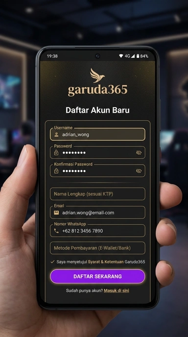 Panduan Registrasi Akun Garuda365 untuk Pengguna Android